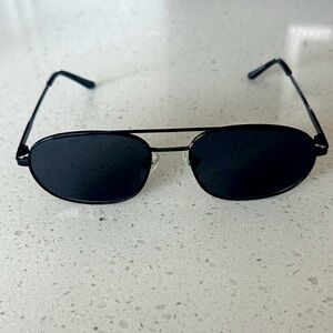 Black Aviator Sunglasses